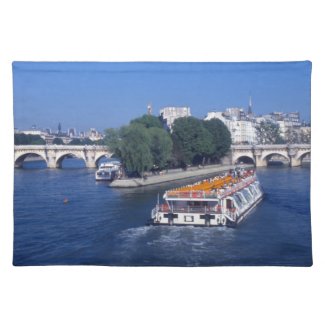 River Seine, in Paris France Place Mats