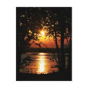 River sunset postcards