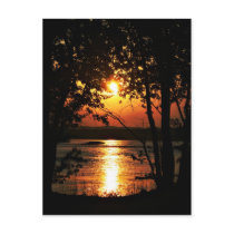 River sunset postcards