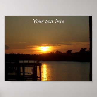 River Sunset print