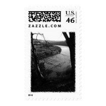 River Taw. Black and White. Postage Stamps