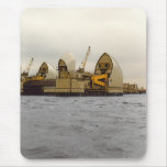 River Thames Barrier London Construction Mousepad