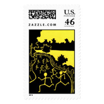 River Trail 15K Black postage