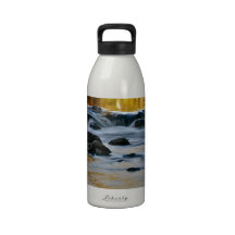 RIVER TURNING INTO LIQUID GOLD DRINKING BOTTLE