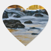 RIVER TURNING INTO LIQUID GOLD STICKERS