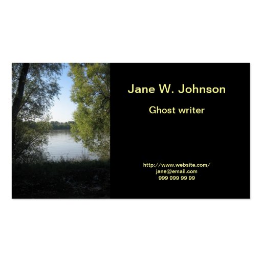 River valley business card template (front side)