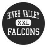 River Valley - Falcons - High - Yuba City Round Sticker