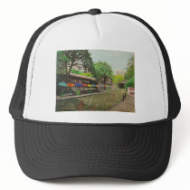 River Walk San Antonio, TX Painting Mesh Hat