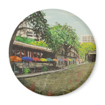 River Walk San Antonio, TX Painting Magnets