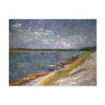River with Rowing Boats, Vincent van Gogh Postcards