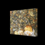 River-Worn Pebbles Wrapped Canvas Stretched Canvas Prints