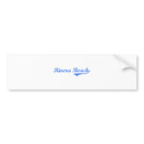 Rivera Beach Florida Classic Design Bumper Sticker