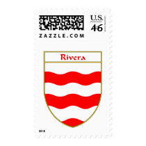 Rivera Coat of Arms/Family Crest postage by NameGame Rivera Coat of Arms/Family Crest postage