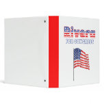 Rivera for Congress Patriotic American Flag Design binders