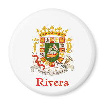 Rivera Shield of Puerto Rico magnets