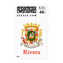 Rivera Shield of Puerto Rico postage by NameGame Rivera Shield of Puerto Rico postage