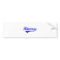 Rivera Surname Classic Style Bumper Stickers