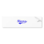 Rivera Surname Classic Style Bumper Stickers