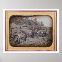 Riverbed mining scene...  (40069) posters