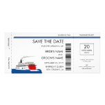 Riverboat Wedding Save the Date Cards Invitation
