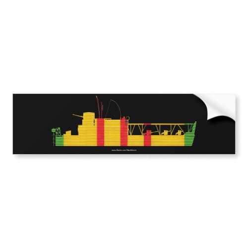 Riverine Inf. ATC(H) on VSM Ribbon Bumper Sticker bumpersticker