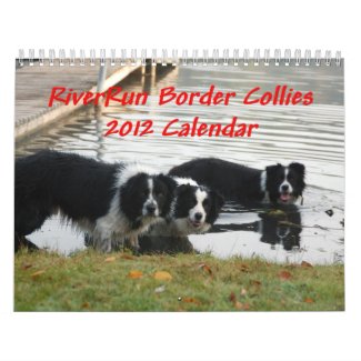 RiverRun Border Collies 2012 Calendar calendar