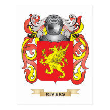 Rivers Coat of Arms (Family Crest) Post Cards