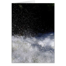 Rivers Foam Rapids Splashing Greeting Cards