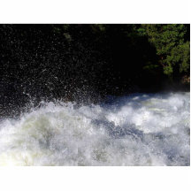 Rivers Foam Rapids Splashing Photo Sculpture