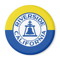 Riverside, California, United States flag magnets