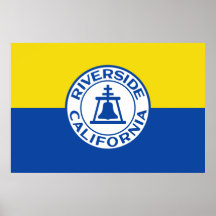 Riverside, California, United States flag Print