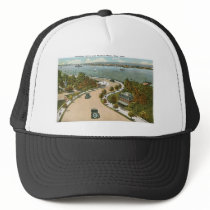Riverside Drive, Hudson River, NY Mesh Hats