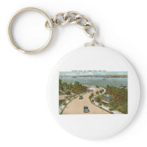 Riverside Drive, Hudson River, NY Keychains
