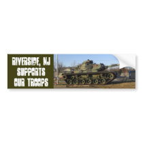 Riverside, NJ Supports Our Troops bumper stickers