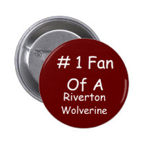 Riverton Wolverine Fan buttons