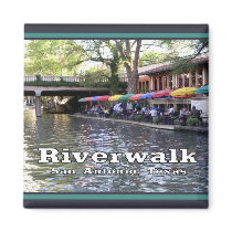 Riverwalk, San Antonio, TEXAS magnets by avisnoelledesigns Riverwalk, San Antonio, TEXAS magnets