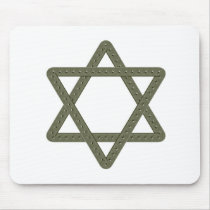Rivet Star of David for Jewish Celebrations Mousepad