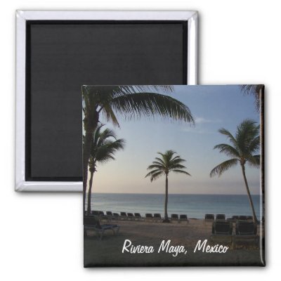 Riviera Maya Cancun Mexico Beach Vacation Magnet