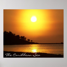 Riviera Maya Cancun Mexico Caribbean Sea at Dawn Posters
