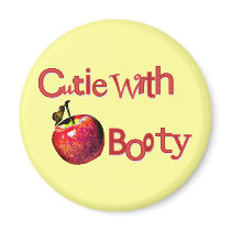 Riyah-Li Designs Cutie With Apple Booty Fridge Magnets