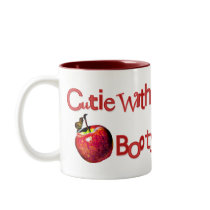 Riyah-Li Designs Cutie With Apple Booty Coffee Mug