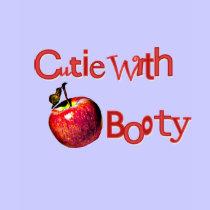 Riyah-Li Designs Cutie With Apple Booty t-shirts by riyahlidesigns Riyah-Li Designs Cutie With Apple Booty t-shirts