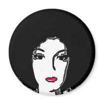 Riyah-Li Designs Foxy Lady Fridge Magnet