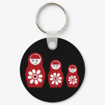 Riyah-Li Designs Nesting Doll Three keychains