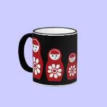 Riyah-Li Designs Nesting Doll Three mugs