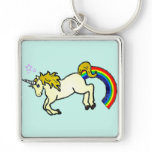 Riyah-Li Designs Rainbow Pooping Unicorn Keychains