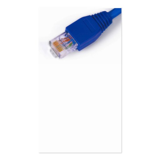rj45 - computer network connector business card templates (front side)