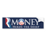 RMoney Romney Obama Bumper Sticker