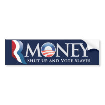 RMoney Romney Obama Bumper Sticker