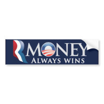RMoney Romney Obama Bumper Sticker bumper stickers
